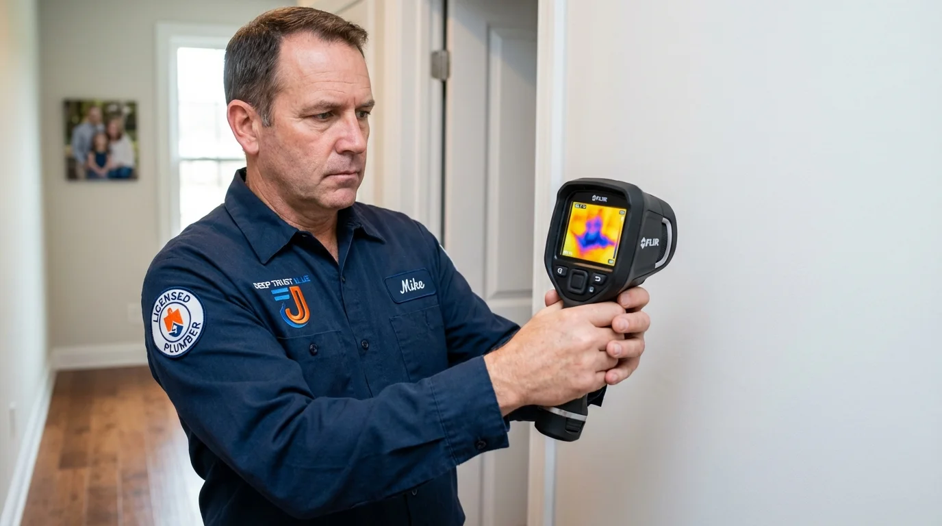 Thermal imaging leak detection by Johns Plumbing LLC in Metairie
